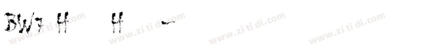 BW7i Home Half字体转换